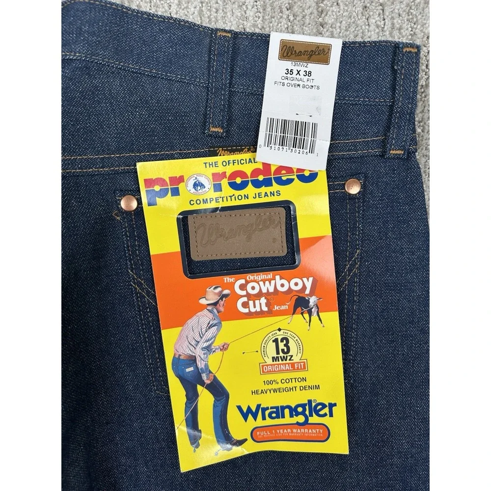 Rigid Wrangler Cowboy Cut Original Fit 13MWZ Jeans Men's Size 35x38 NEW NWT